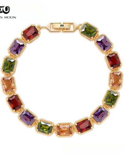 Glossmoon European and American Luxurious Evening Bracelet Jewelry AAA Grade Zircon Inlaid Bracelet Elegant Bracelet Fashion High-end