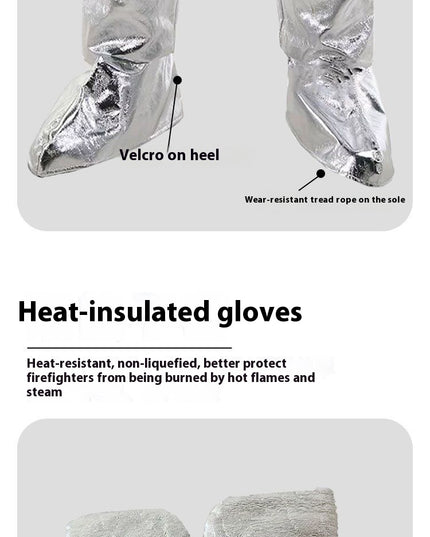 Fireproof Insulation Clothing 500°C 1000°C High Temperature Protective Workwear Anti-scald Fireproof Clothing Aramid Aluminum Foil Heat-resistant