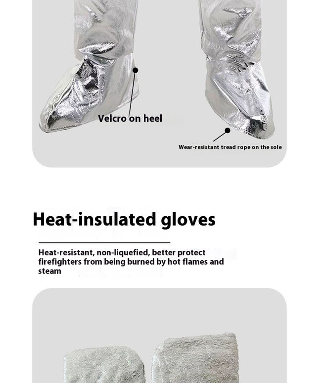 Fireproof Insulation Clothing 500°C 1000°C High Temperature Protective Workwear Anti-scald Fireproof Clothing Aramid Aluminum Foil Heat-resistant