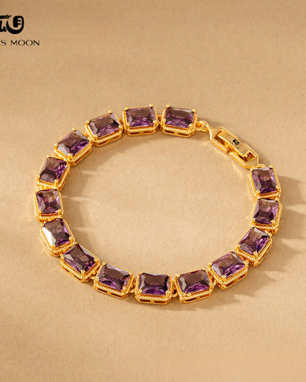 Glossmoon European and American Luxurious Evening Bracelet Jewelry AAA Grade Zircon Inlaid Bracelet Elegant Bracelet Fashion High-end