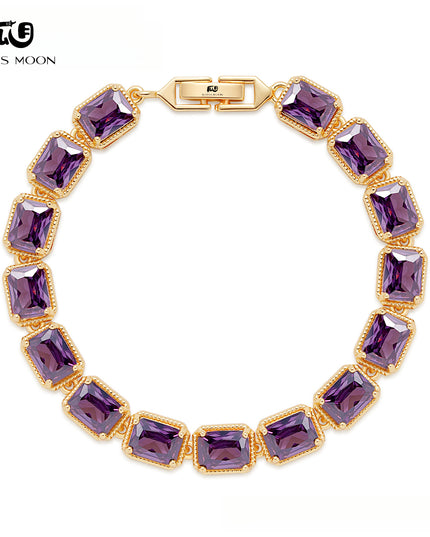 Glossmoon European and American Luxurious Evening Bracelet Jewelry AAA Grade Zircon Inlaid Bracelet Elegant Bracelet Fashion High-end