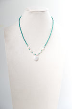 Load image into Gallery viewer, Women&#39;s necklace gloss moon turquoise pearl necklace Unusual New Year and birthday gift
