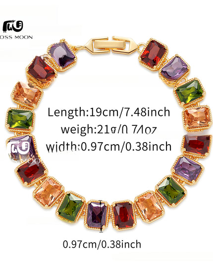 Glossmoon European and American Luxurious Evening Bracelet Jewelry AAA Grade Zircon Inlaid Bracelet Elegant Bracelet Fashion High-end