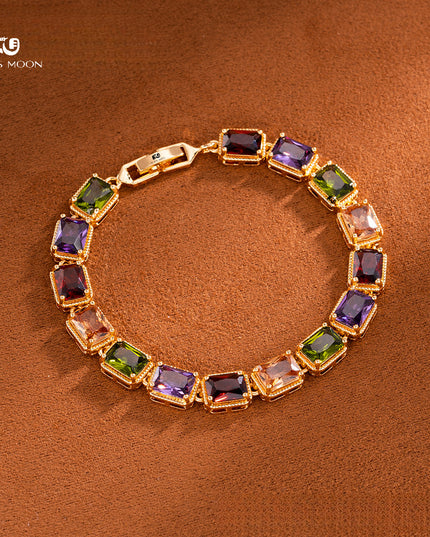 Glossmoon European and American Luxurious Evening Bracelet Jewelry AAA Grade Zircon Inlaid Bracelet Elegant Bracelet Fashion High-end