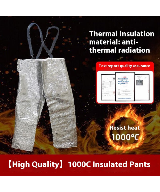 Fireproof Insulation Clothing 500°C 1000°C High Temperature Protective Workwear Anti-scald Fireproof Clothing Aramid Aluminum Foil Heat-resistant