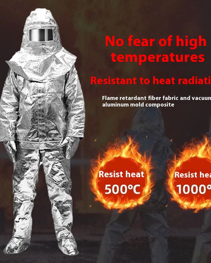 Fireproof Insulation Clothing 500°C 1000°C High Temperature Protective Workwear Anti-scald Fireproof Clothing Aramid Aluminum Foil Heat-resistant