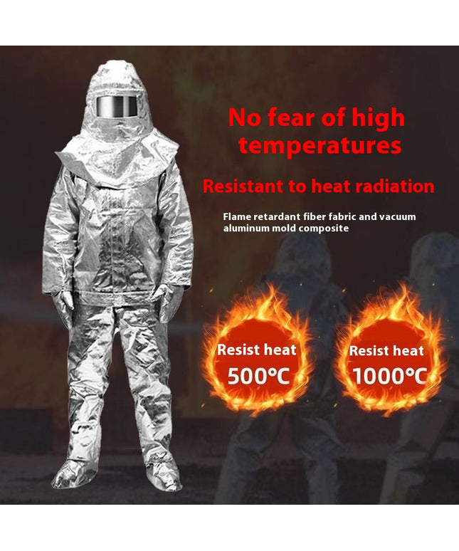 Fireproof Insulation Clothing 500°C 1000°C High Temperature Protective Workwear Anti-scald Fireproof Clothing Aramid Aluminum Foil Heat-resistant