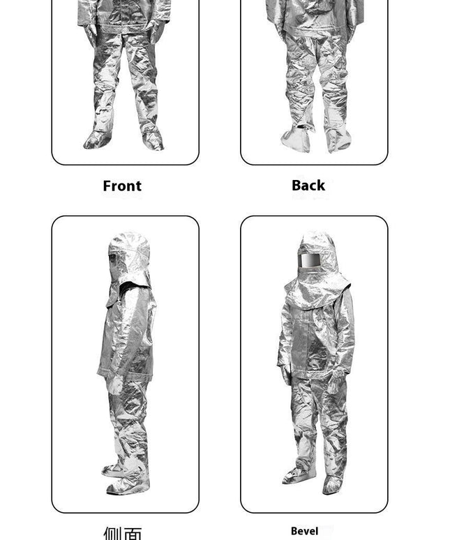 Fireproof Insulation Clothing 500°C 1000°C High Temperature Protective Workwear Anti-scald Fireproof Clothing Aramid Aluminum Foil Heat-resistant