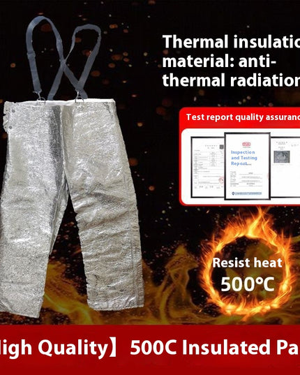 Fireproof Insulation Clothing 500°C 1000°C High Temperature Protective Workwear Anti-scald Fireproof Clothing Aramid Aluminum Foil Heat-resistant