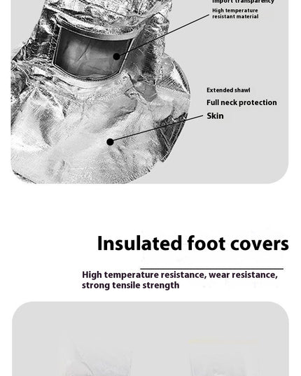 Fireproof Insulation Clothing 500°C 1000°C High Temperature Protective Workwear Anti-scald Fireproof Clothing Aramid Aluminum Foil Heat-resistant