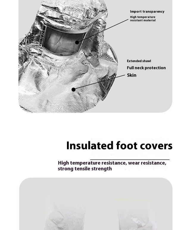 Fireproof Insulation Clothing 500°C 1000°C High Temperature Protective Workwear Anti-scald Fireproof Clothing Aramid Aluminum Foil Heat-resistant