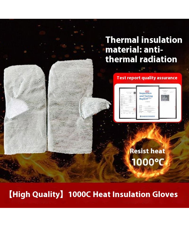 Fireproof Insulation Clothing 500°C 1000°C High Temperature Protective Workwear Anti-scald Fireproof Clothing Aramid Aluminum Foil Heat-resistant
