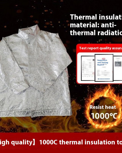 Fireproof Insulation Clothing 500°C 1000°C High Temperature Protective Workwear Anti-scald Fireproof Clothing Aramid Aluminum Foil Heat-resistant