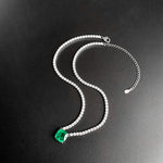 Load image into Gallery viewer, S925 silver simulation green earrings ring set
