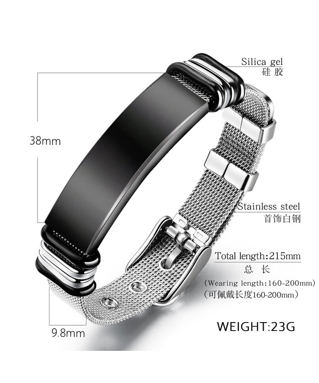 couple bracelet commemorative gift Valentine's Day present Female Male Anniversary Auspicious Birthday Daily Engagement Fabric Plastic Metal Coating Couples Bracelet - The Eternal Chain A couple's bracelets