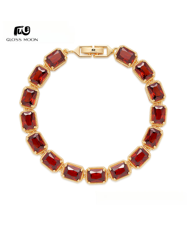 Glossmoon European and American Luxurious Evening Bracelet Jewelry AAA Grade Zircon Inlaid Bracelet Elegant Bracelet Fashion High-end