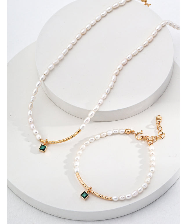 sterling silver pearl necklace
