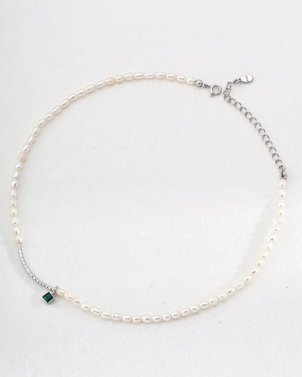 sterling silver pearl necklace